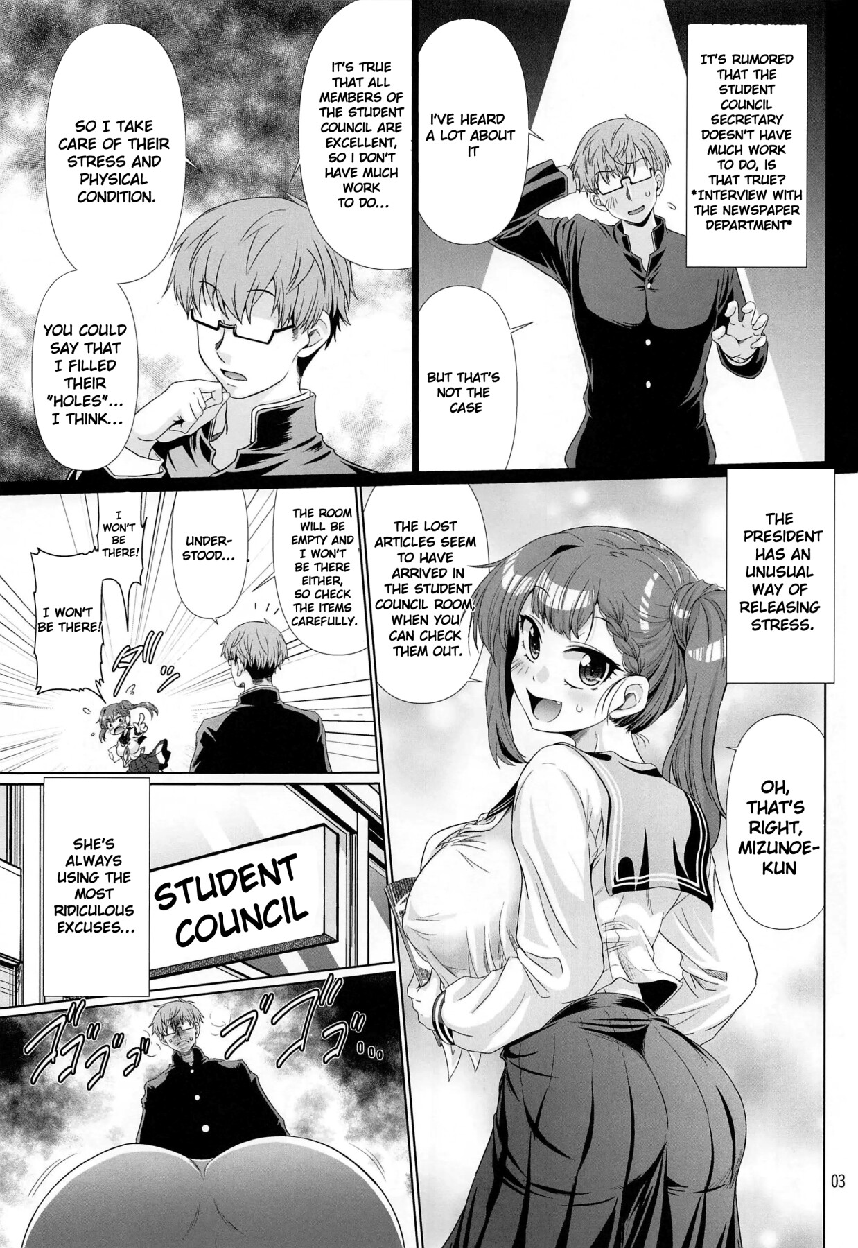 Hentai Manga Comic-Student Council Hole-Read-2